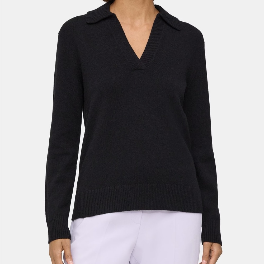 NWT theory -Polo Sweater in Cashmere